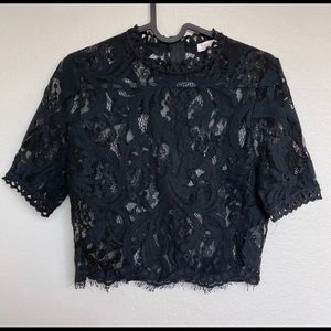 lace crop top